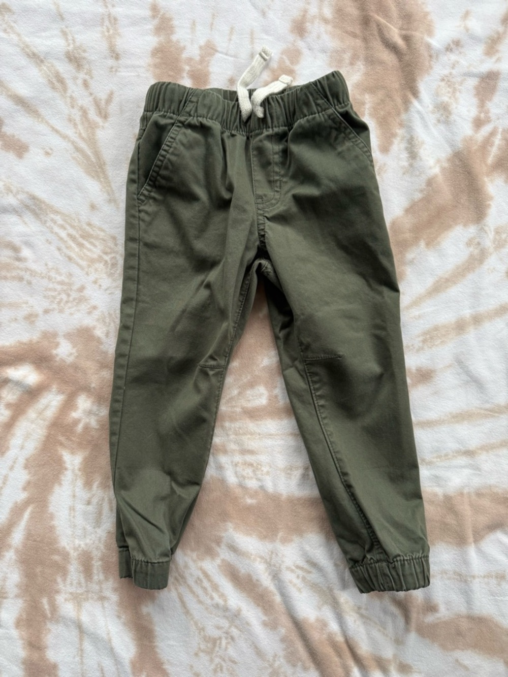 3T Olive Green Jogger Pants with Drawstring